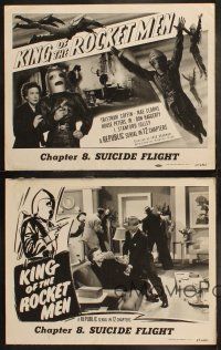 5t809 KING OF THE ROCKET MEN 4 chapter 8 LCs '49 cool border art of wacky spaceman, Suicide Flight