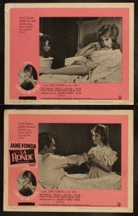 5t677 LA RONDE 7 LCs '65 Roger Vadim's Circle of Love, sexy Jane Fonda, Catherine Spaak!