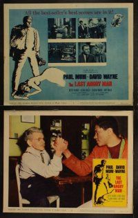 5t333 LAST ANGRY MAN 8 LCs '59 Paul Muni is a dedicated doctor from the slums exploited by TV!