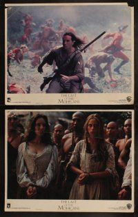5t339 LAST OF THE MOHICANS 8 LCs '92 Native American Indian Daniel Day Lewis!