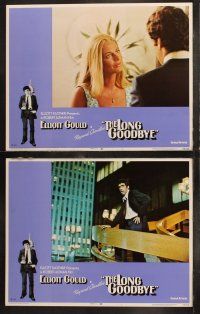 5t353 LONG GOODBYE 8 LCs '73 Elliott Gould as Philip Marlowe, Sterling Hayden, Nina Van Pallandt!