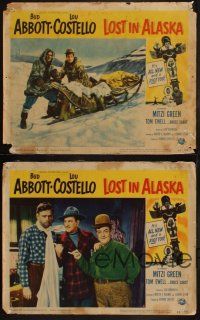 5t813 LOST IN ALASKA 4 LCs '52 cool images of Bud Abbott & Lou Costello & w/ Eskimo Iron Eyes Cody!