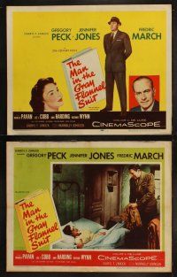 5t366 MAN IN THE GRAY FLANNEL SUIT 8 LCs '56 Gregory Peck, Jennifer Jones, Fredric March!