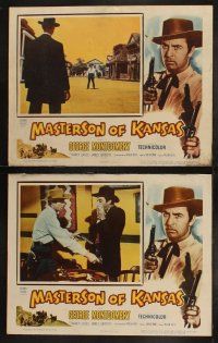 5t383 MASTERSON OF KANSAS 8 LCs '54 Castle directed, nobody draws faster than George Montgomery!