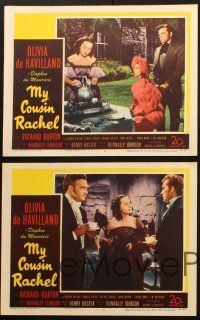 5t761 MY COUSIN RACHEL 5 LCs '53 cool images of pretty Olivia de Havilland & Richard Burton!