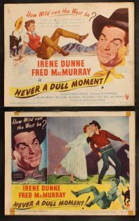 5t415 NEVER A DULL MOMENT 8 LCs '50 Irene Dunne, Fred MacMurray, how wild can the west be?