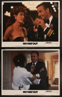 5t421 NO WAY OUT 8 LCs '87 images of Kevin Costner & Sean Young, Gene Hackman!