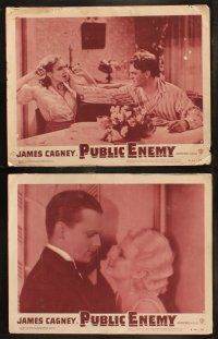 5t447 PUBLIC ENEMY 8 LCs R54 William Wellman directed classic, James Cagney & Jean Harlow!