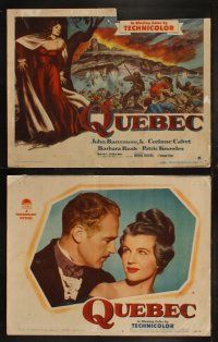 5t450 QUEBEC 8 LCs '51 John Barrymore Jr. & beautiful Corinne Calvet in Canada!