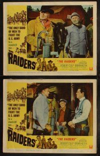 5t455 RAIDERS 8 LCs '64 Robert Culp, Brian Keith, Judi Meredith, cool western images!