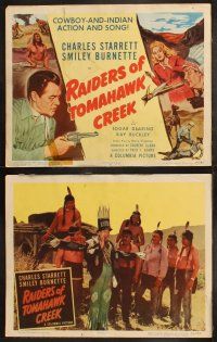 5t457 RAIDERS OF TOMAHAWK CREEK 8 LCs '50 Charles Starrett as the Durango Kid & Smiley Burnett
