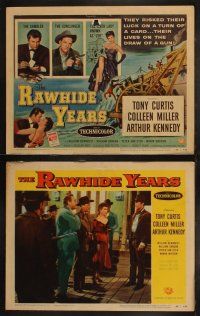 5t465 RAWHIDE YEARS 8 LCs '55 poker playing Tony Curtis + sexy Colleen Miller & Arthur Kennedy!