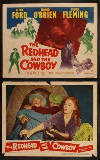 5t467 REDHEAD & THE COWBOY 8 LCs '51 Glenn Ford & sexy Rhonda Fleming, with Edmond O'Brien!