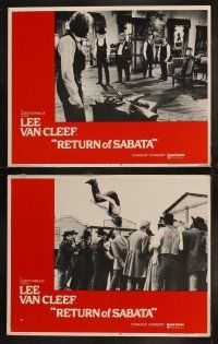 5t472 RETURN OF SABATA 8 LCs '72 Lee Van Cleef spaghetti western sequel, great images!