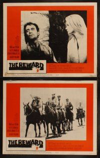 5t477 REWARD 8 LCs '65 cowboy images of Max Von Sydow, Yvette Mimieux, Efrem Zimbalist!