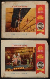 5t480 RING OF FEAR 8 LCs '54 Mickey Spillane, Pat O'Brien, Clyde Beatty's gigantic 3-ring circus!