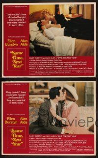 5t824 SAME TIME NEXT YEAR 4 LCs '78 Ellen Burstyn & Alan Alda married others but have affair!