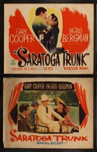5t492 SARATOGA TRUNK 8 LCs '45 Gary Cooper & Ingrid Bergman, from the novel by Edna Ferber!