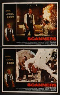 5t495 SCANNERS 8 LCs '81 Cronenberg, classic image of man's head exploding through mind control!
