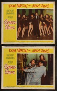5t496 SCARED STIFF 8 LCs '53 wacky Dean Martin & Jerry Lewis with sexy Lizabeth Scott!