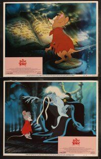 5t502 SECRET OF NIMH 8 LCs '82 Don Bluth animation, cool fantasy cartoon action images!