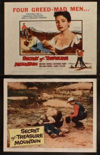 5t504 SECRET OF TREASURE MOUNTAIN 8 LCs '56 western images of pretty Valerie French, Raymond Burr!