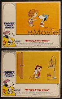 5t884 SNOOPY COME HOME 3 LCs '72 Peanuts, Charlie Brown, great Schulz art of Snoopy & Woodstock!