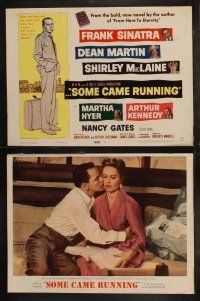 5t528 SOME CAME RUNNING 8 LCs '59 Frank Sinatra, Dean Martin, Shirley MacLaine, cool tc art!