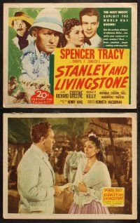 5t542 STANLEY & LIVINGSTONE 8 LCs R46 Spencer Tracy as the explorer of unknown Africa!