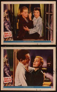5t830 STORY OF MOLLY X 4 LCs '49 bad girl June Havoc ends up in woman's prison!