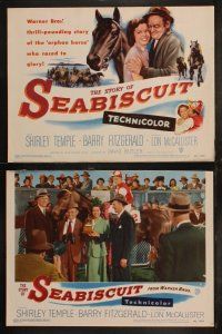 5t550 STORY OF SEABISCUIT 8 LCs '49 Shirley Temple, Barry Fitzgerald, cool horse racing images!