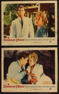 5t886 SUMMER PLACE 3 LCs '59 Delmer Daves, cool images of Troy Donahue & sexy young Sandra Dee!