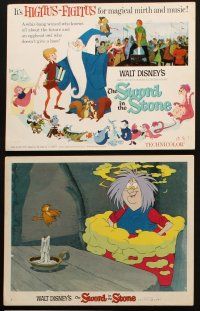 5t022 SWORD IN THE STONE 9 LCs '64 Disney's cartoon story of young King Arthur & Merlin the Wizard!
