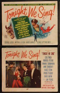 5t578 TONIGHT WE SING 8 LCs '53 all-star cast plays famous singers & music promoters!