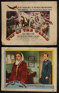 5t579 TOP OF THE WORLD 8 LCs '55 Dale Robertson & Evelyn Keyes trapped on crumbling island of ice!