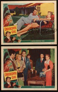 5t891 UNDERCOVER GIRL 3 LCs '50 Alexis Smith, Scott Brady, the inside story of police women!