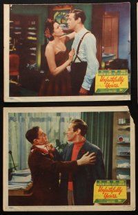 5t738 UNFAITHFULLY YOURS 6 LCs '48 Rex Harrison, sexy Linda Darnell, Vallee, Lawrence, Sturges!