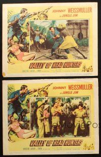 5t775 VALLEY OF HEAD HUNTERS 5 LCs '53 Johnny Weismuller as Jungle Jim, w/ Tamba the Chimp!