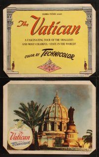 5t607 VATICAN 8 LCs '50 a fascinating Technicolor tour of the Holy City in Rome, Italy!