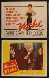 5t611 VICKI 8 LCs '53 men want to look at sexy bad girl Jean Peters - she'll make them pay for it!