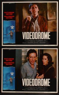5t612 VIDEODROME 8 LCs '83 David Cronenberg, James Woods, Debbie Harry, horror sci-fi!