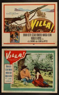 5t613 VILLA 8 LCs '58 Rodolfo Hoyos as Pancho Villa, Cesar Romero & Brian Keith cowboy western!