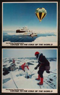 5t618 VOYAGE TO THE EDGE OF THE WORLD 8 LCs '76 Jacques Cousteau, cool arctic underwater expedition!