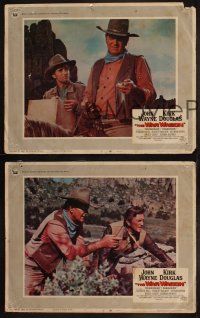 5t893 WAR WAGON 3 LCs '67 cowboys John Wayne & Kirk Douglas, cool western images!