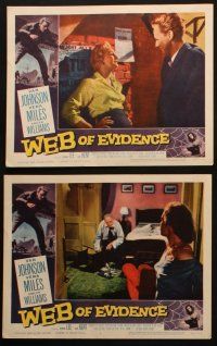 5t740 WEB OF EVIDENCE 6 LCs '59 Cronin's Beyond This Place, Van Johnson & Vera Miles in England!