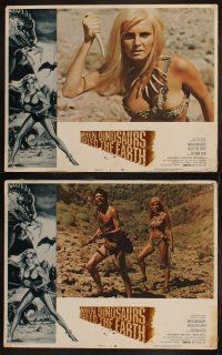 5t631 WHEN DINOSAURS RULED THE EARTH 8 LCs '71 Hammer, art & images of cavewoman Victoria Vetri!