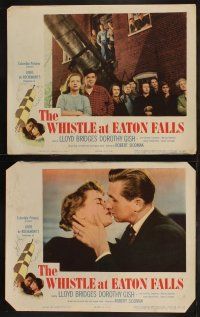 5t634 WHISTLE AT EATON FALLS 8 LCs '51 Lloyd Bridges, Dorothy Gish, directed by Robert Siodmak!