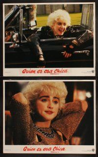 5t638 WHO'S THAT GIRL 8 LCs '87 great images of young rebellious Madonna!