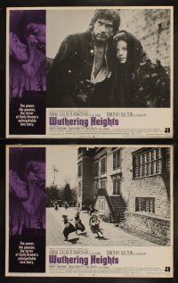 5t645 WUTHERING HEIGHTS 8 LCs '71 Timothy Dalton as Heathcliff, Anna Calder-Marshall as Cathy!