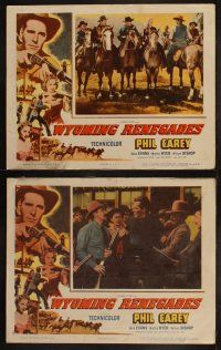5t646 WYOMING RENEGADES 8 LCs '54 Phil Carey, Gene Evans, Martha Hyer, cool western images!